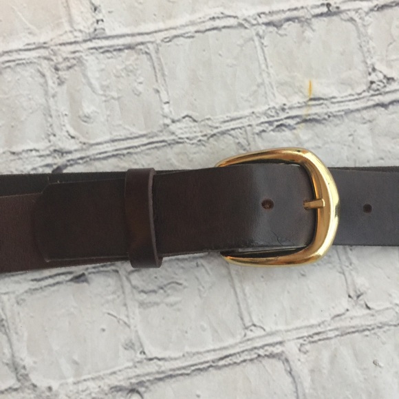 MARC WOLF LTD MENS BROWN LEATHER BELT SIZE 70 - Picture 6 of 7